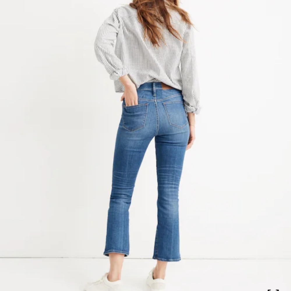 Madewell Cali Demi Boot Tierney Wash Eco Edition Preppy Boho Festival Jeans 29T - Picture 2 of 8